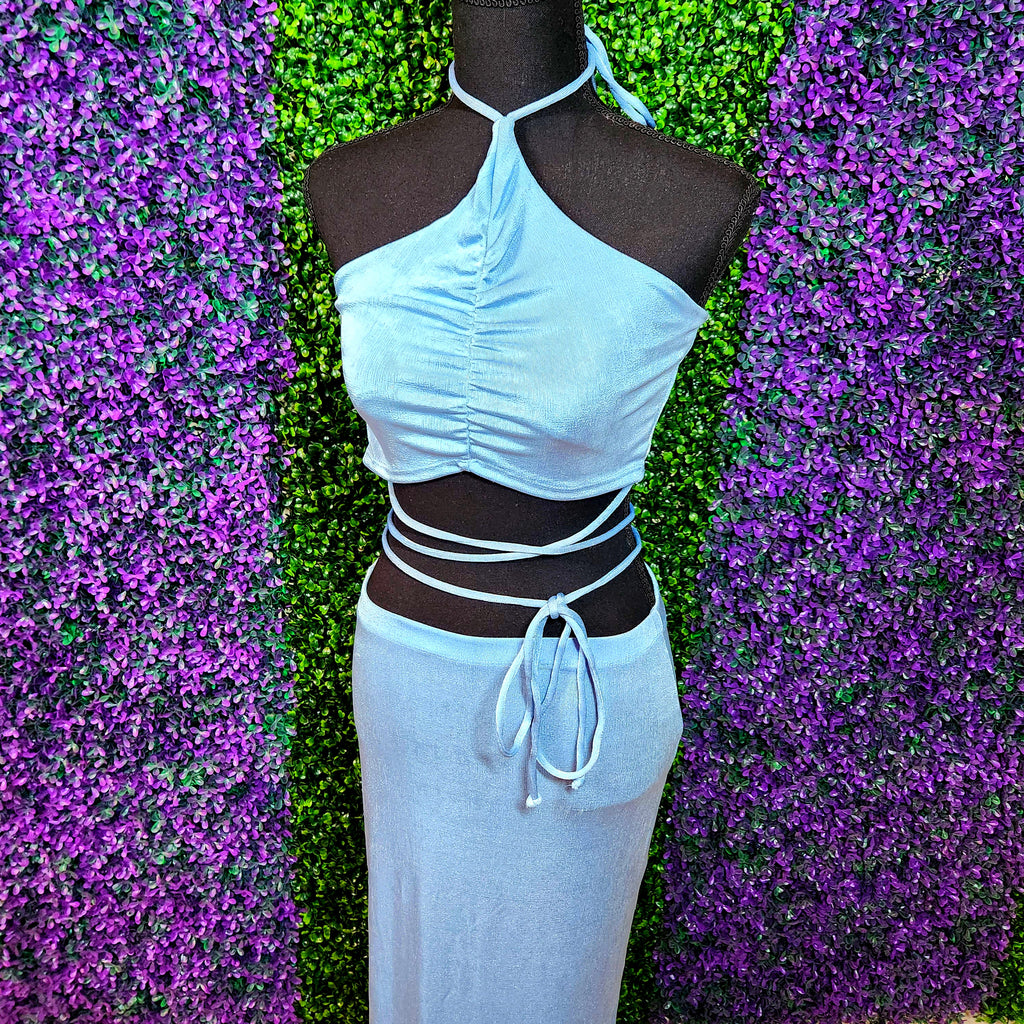 Chic Halter Skirt Set