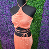 Chic Halter Skirt Set