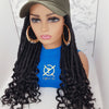 InstaCap Curly Faux Locs Wigs
