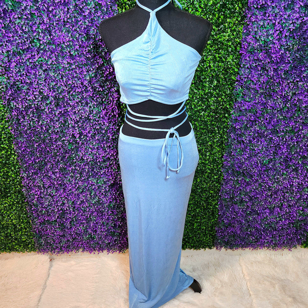 Chic Halter Skirt Set