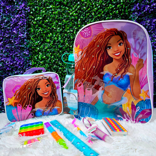 Hailey, The Little Mermaid Backpack/ Lunch Tote Set