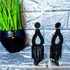 Drew Drop Bead Tassel Earring