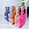 Beaded Dangle Tassel Earring