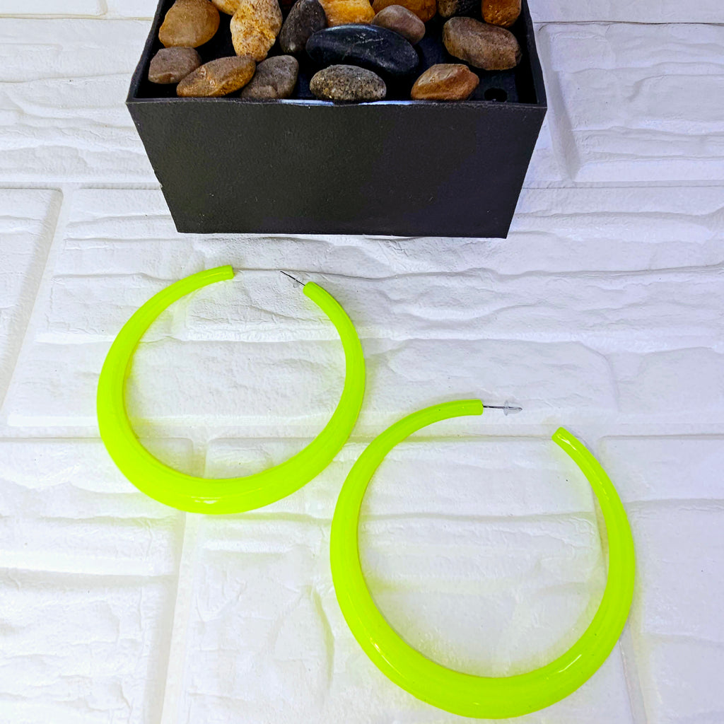 Neon Hoops Earring