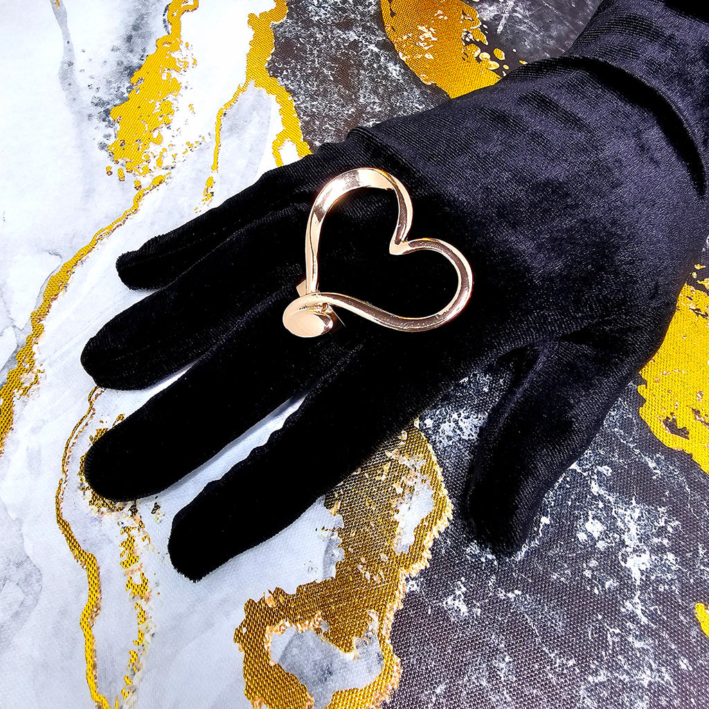 Open Hearted Statement Ring