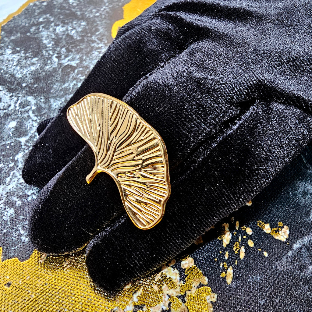 Coral Flower Statement Ring