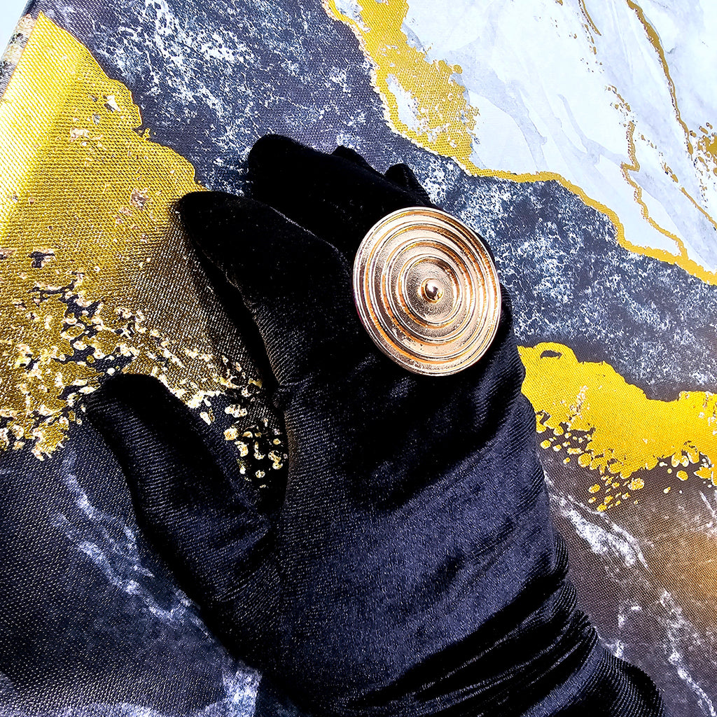 Hypnotized Round Statement Ring