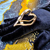 Double Hearted Statement Ring