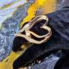 Double Hearted Statement Ring