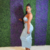 Chic Halter Skirt Set
