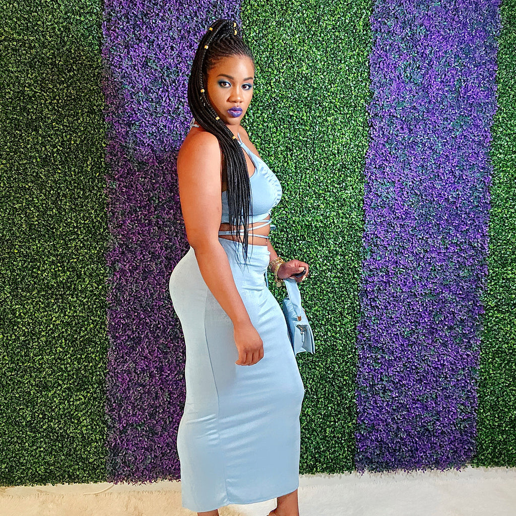 Chic Halter Skirt Set