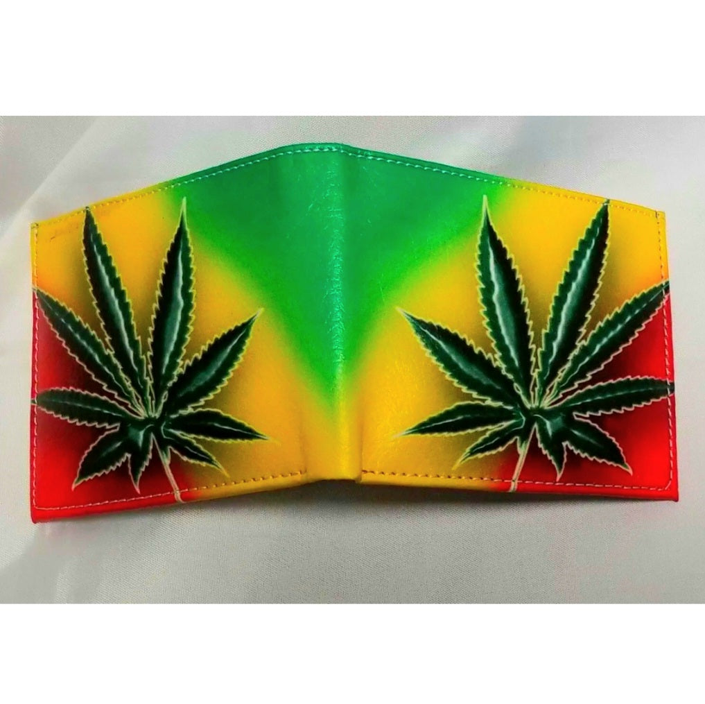 Mary Jane Leaf Leather Wallet