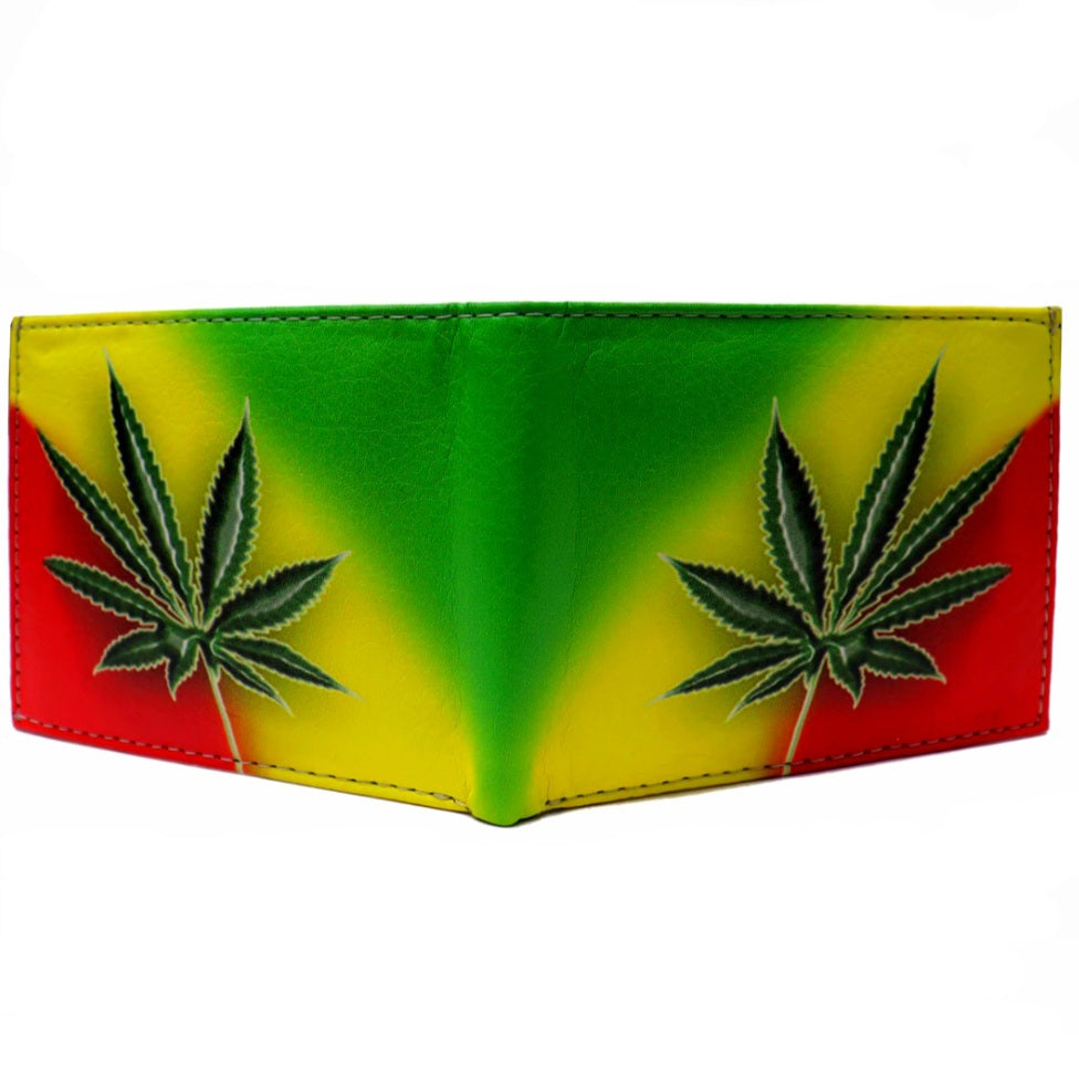 Mary Jane Leaf Leather Wallet