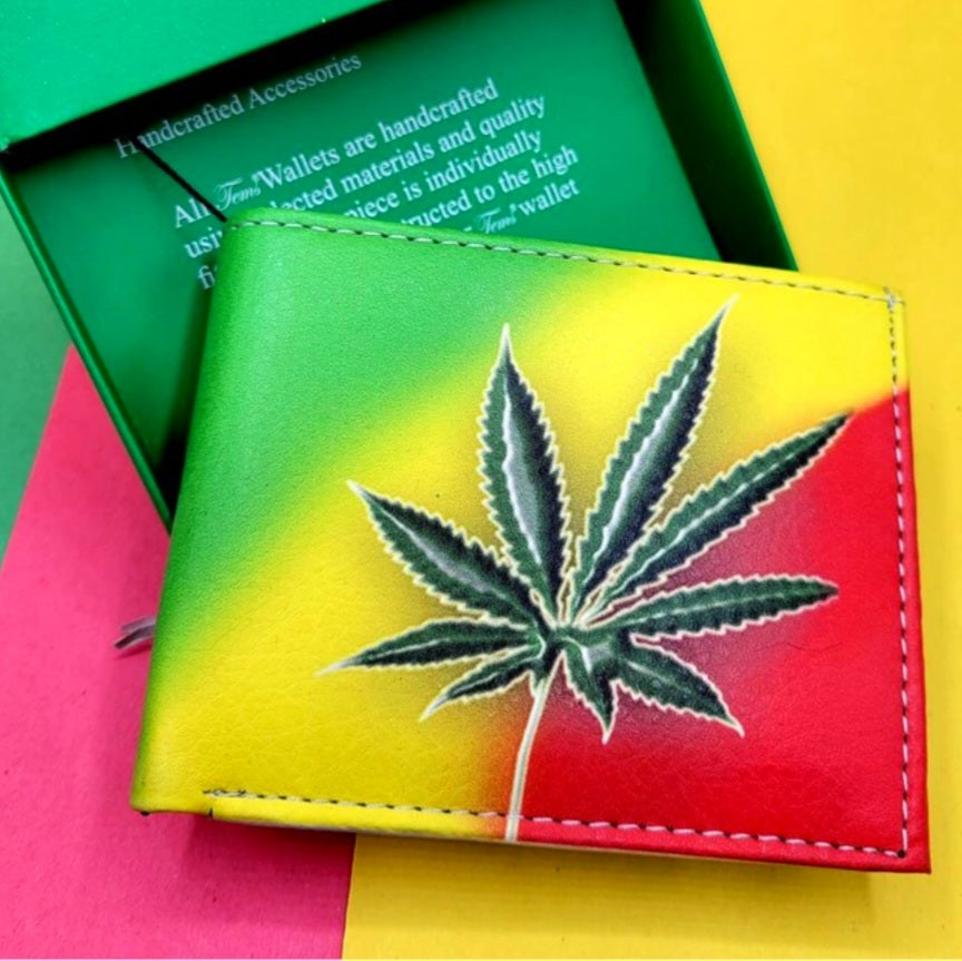 Mary Jane Leaf Leather Wallet
