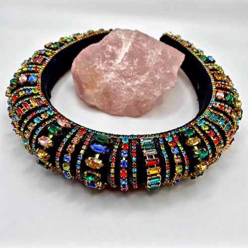 Padded Rhinestones Headband