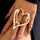 Double Hearted Statement Ring