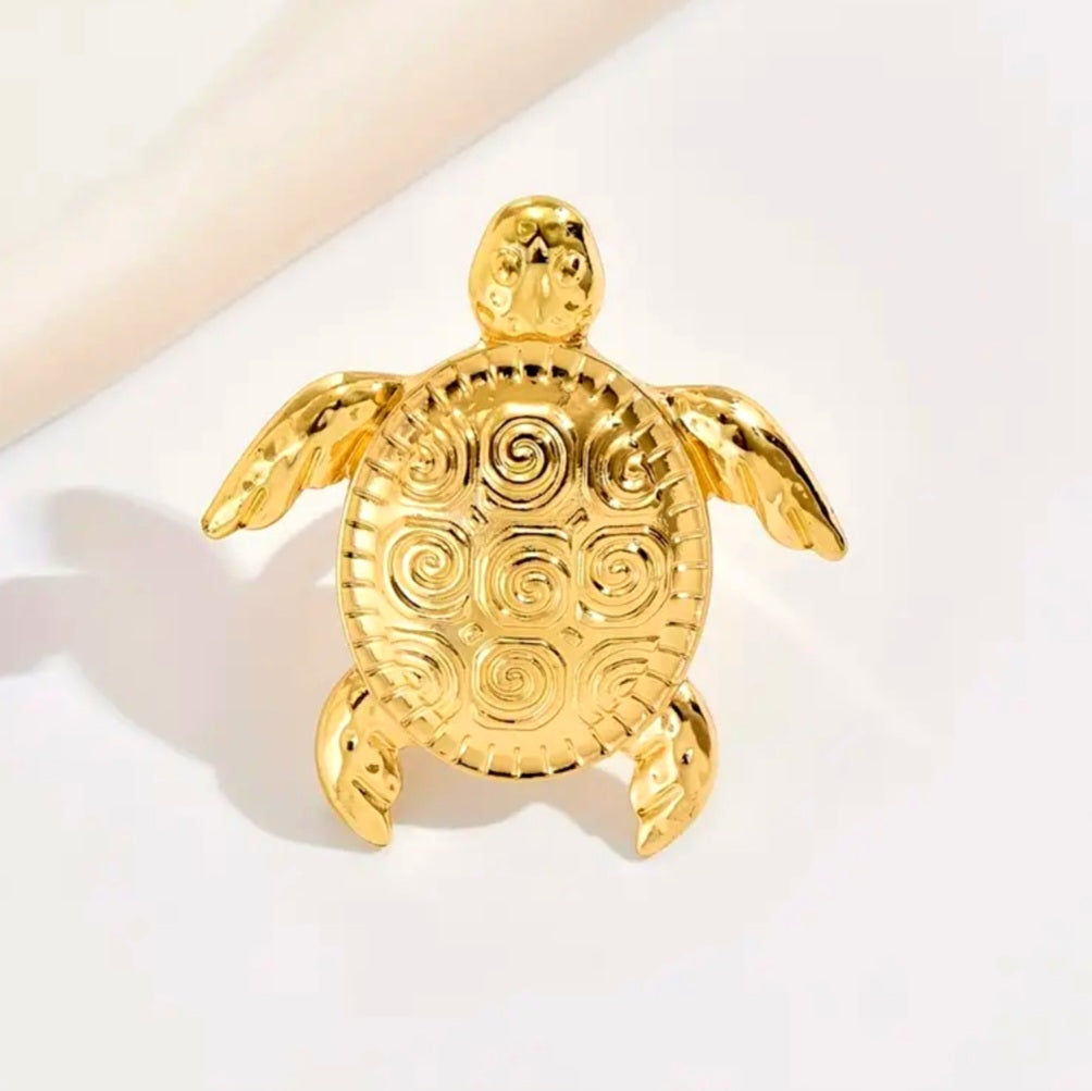 Majestic Turtle Statement Ring
