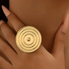 Hypnotized Round Statement Ring