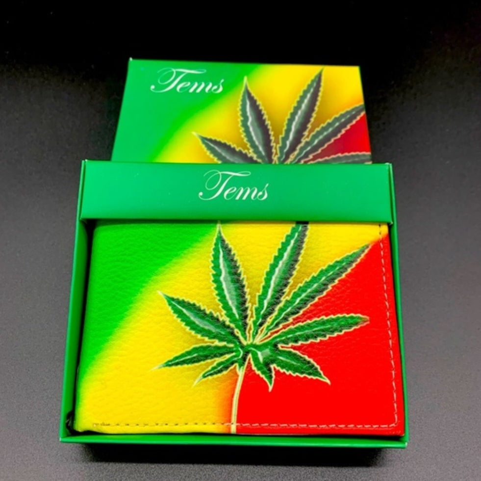 Mary Jane Leaf Leather Wallet