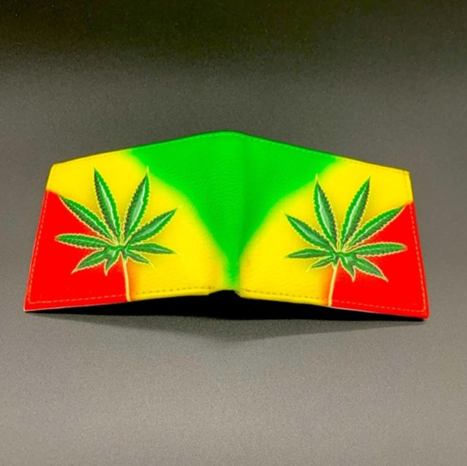 Mary Jane Leaf Leather Wallet