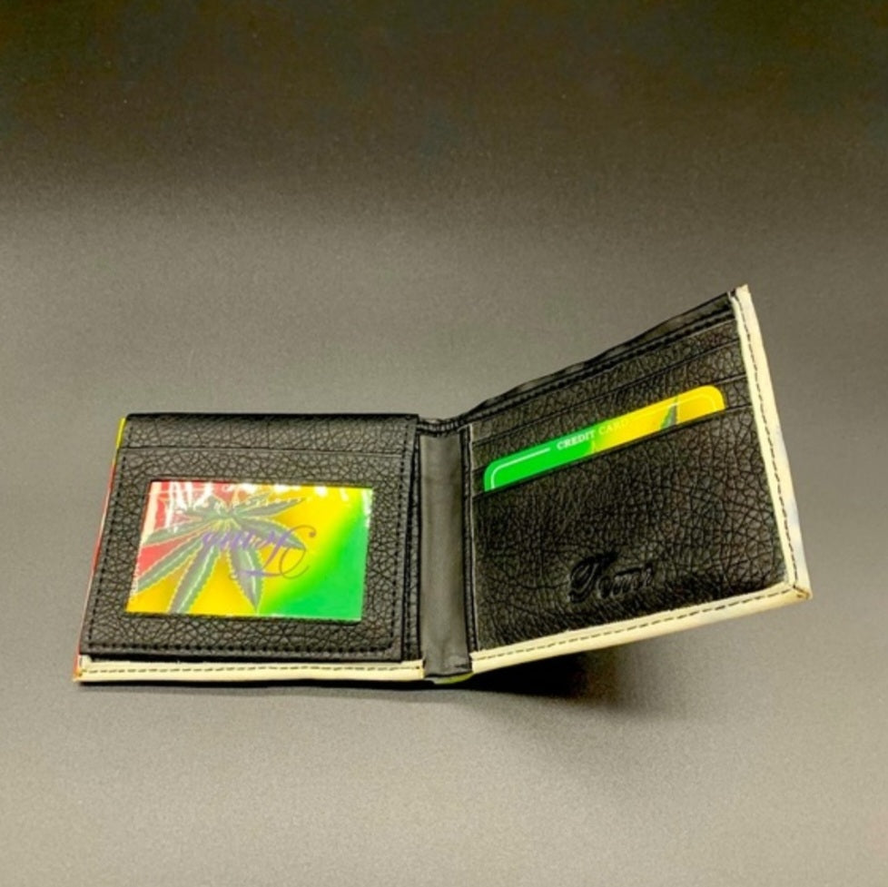 Mary Jane Leaf Leather Wallet
