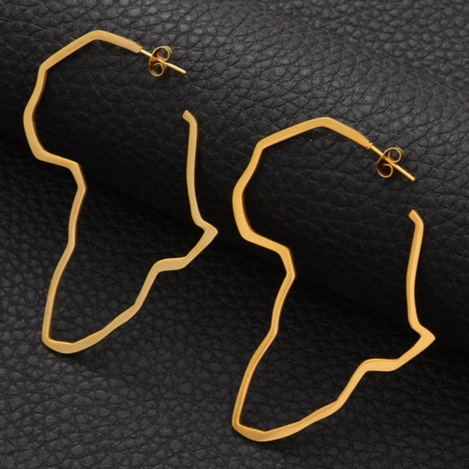 Africa Shape Earings