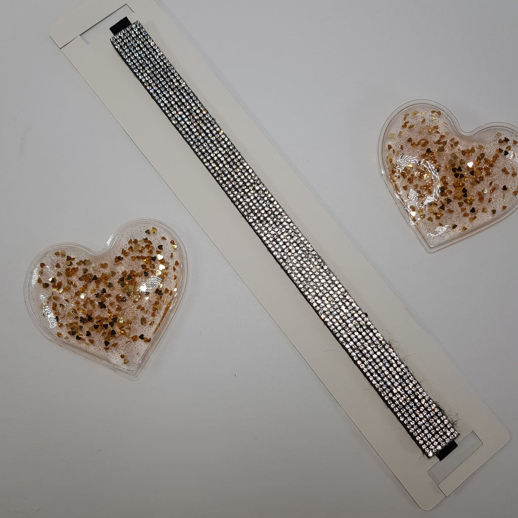 Elastic Jeweled Headbands