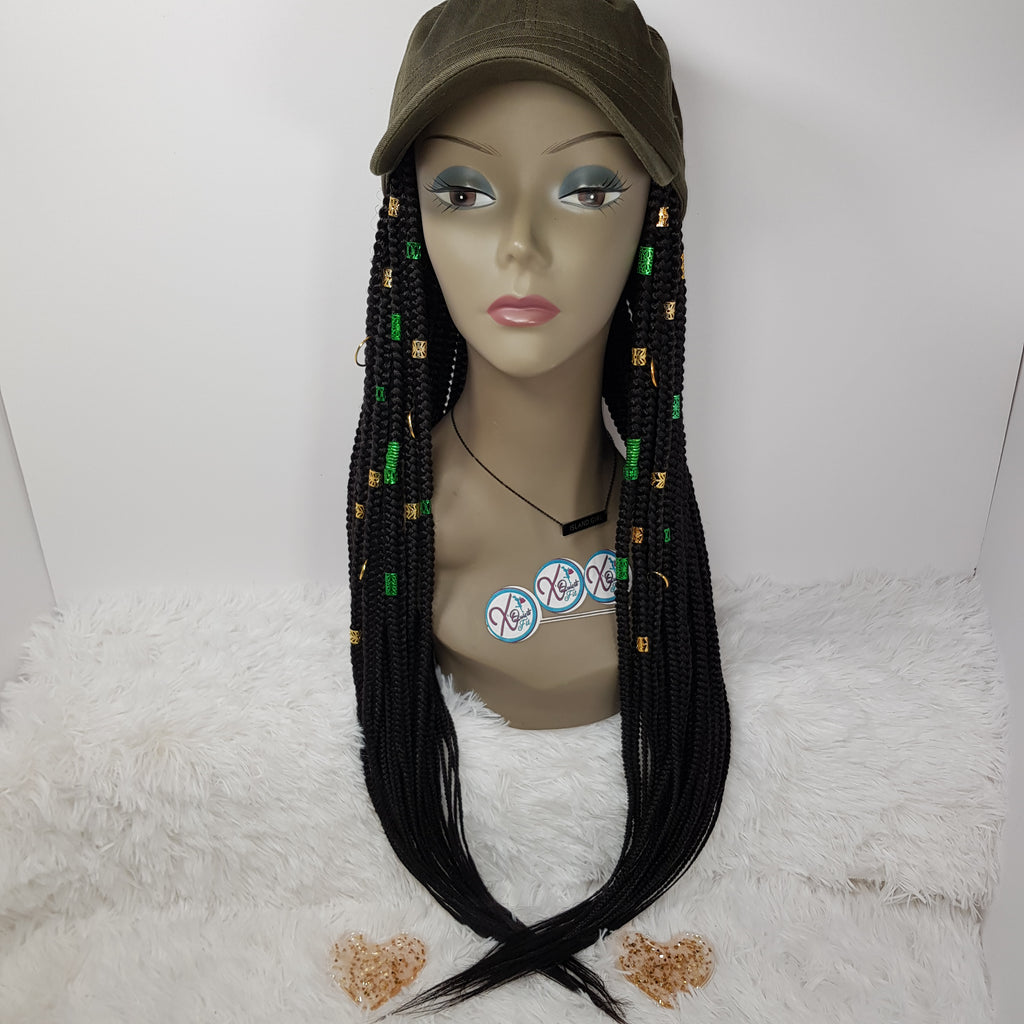 InstaCap Wig Colored Jeweled Collection - Box Braids