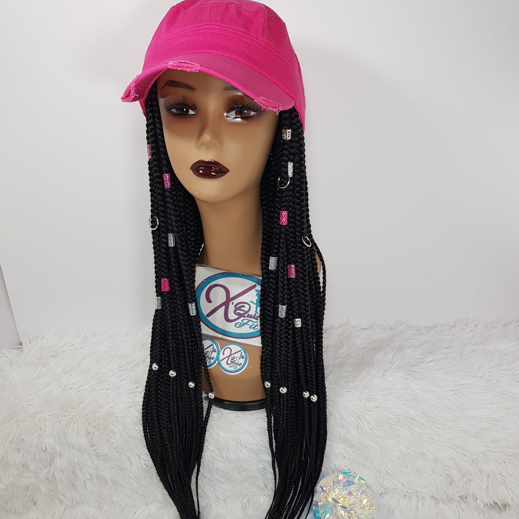 InstaCap Wig Colored Jeweled Collection - Box Braids