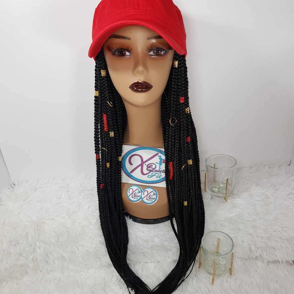 InstaCap Wig Colored Jeweled Collection - Box Braids