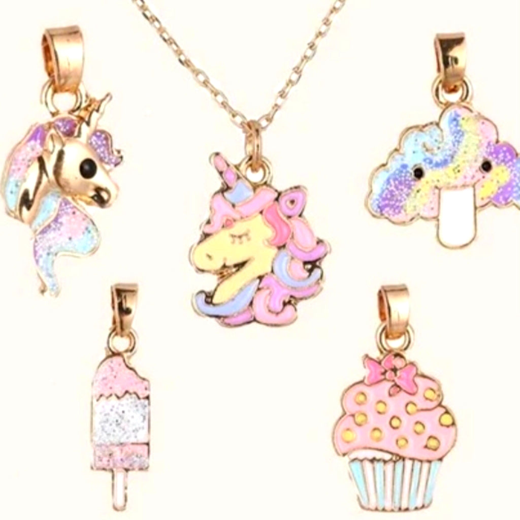Change Me Up Unicorn Necklace Pendant Set