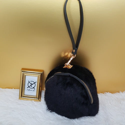 Noir XQF Fur Bag
