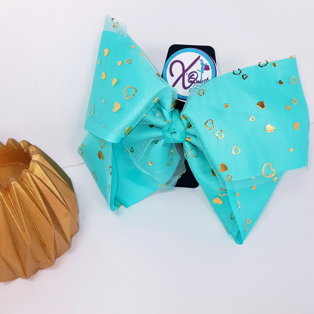 XQF Golden Heart Bows