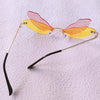 Fly Away Rimless Sunglasses