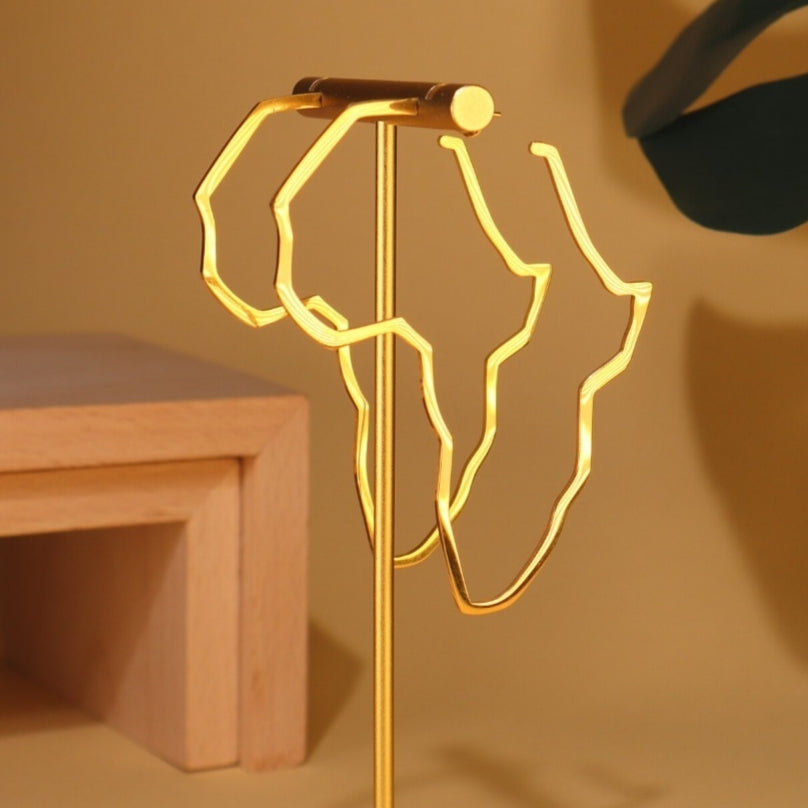 Africa Shape Earings