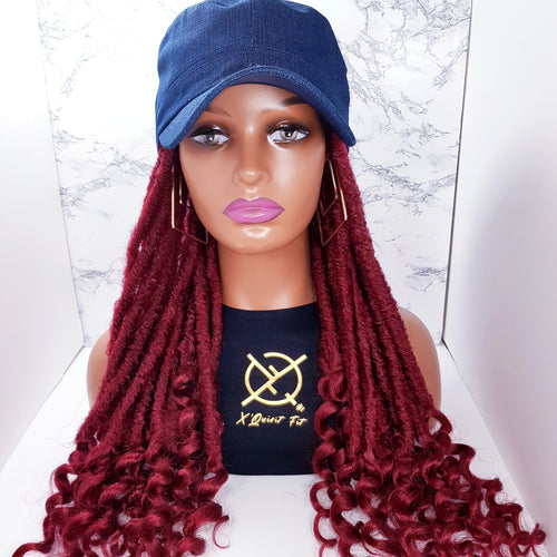 InstaCap Curly Faux Locs Wigs