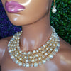 Crxstal Pearl Necklace