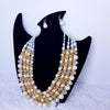 Crxstal Pearl Necklace