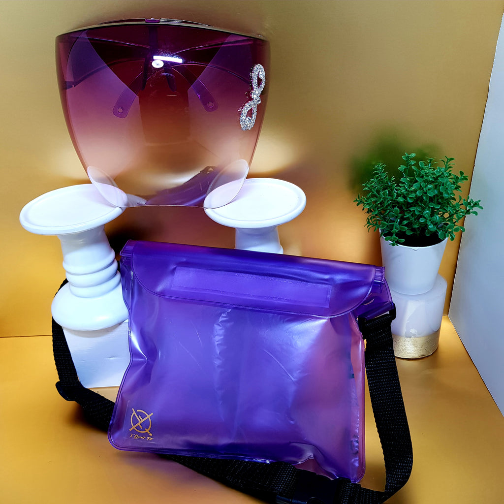 Unisex Bubble Face Shields & Waist Bag Set