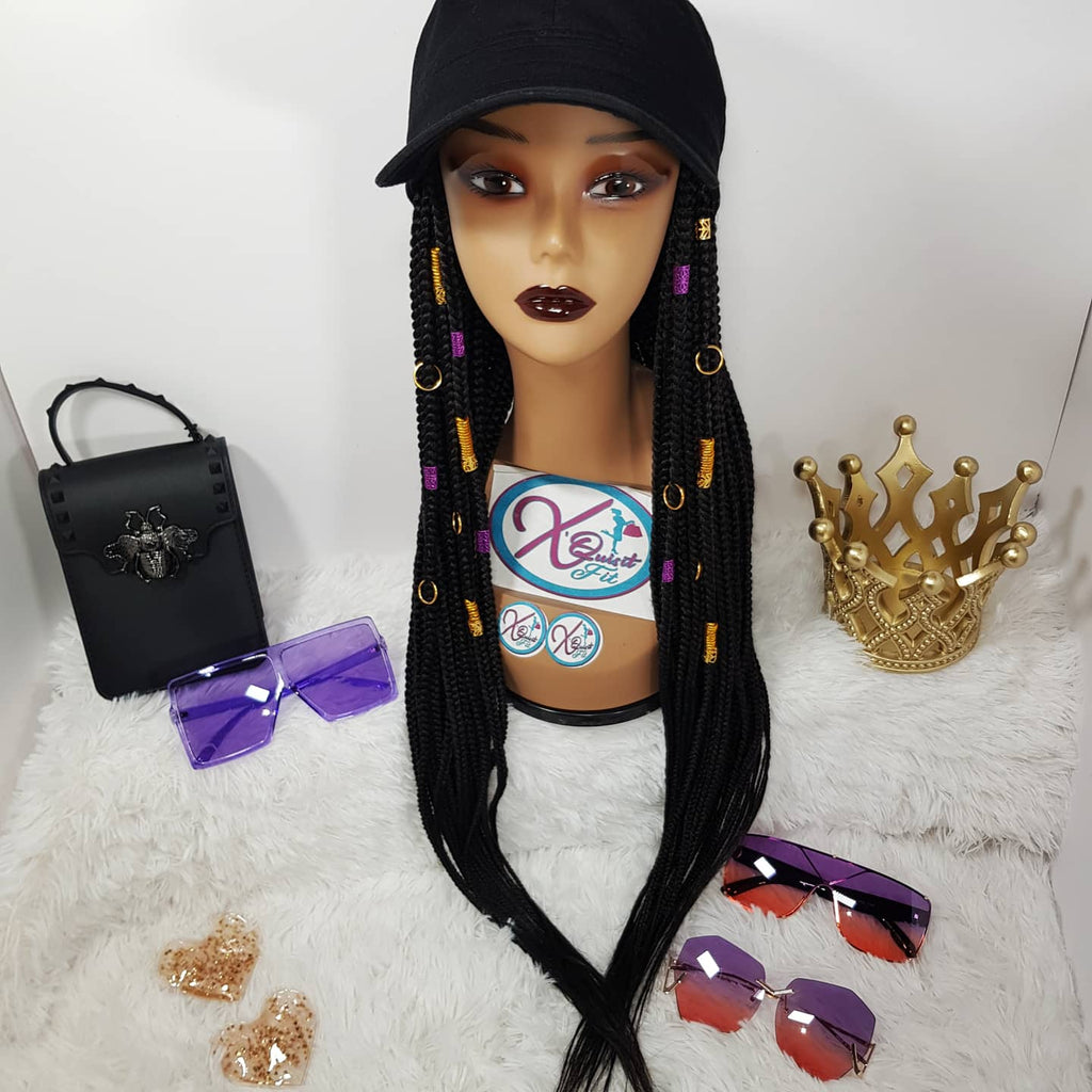 InstaCap Wig Colored Jeweled Collection - Box Braids