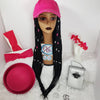 InstaCap Wig Colored Jeweled Collection - Box Braids