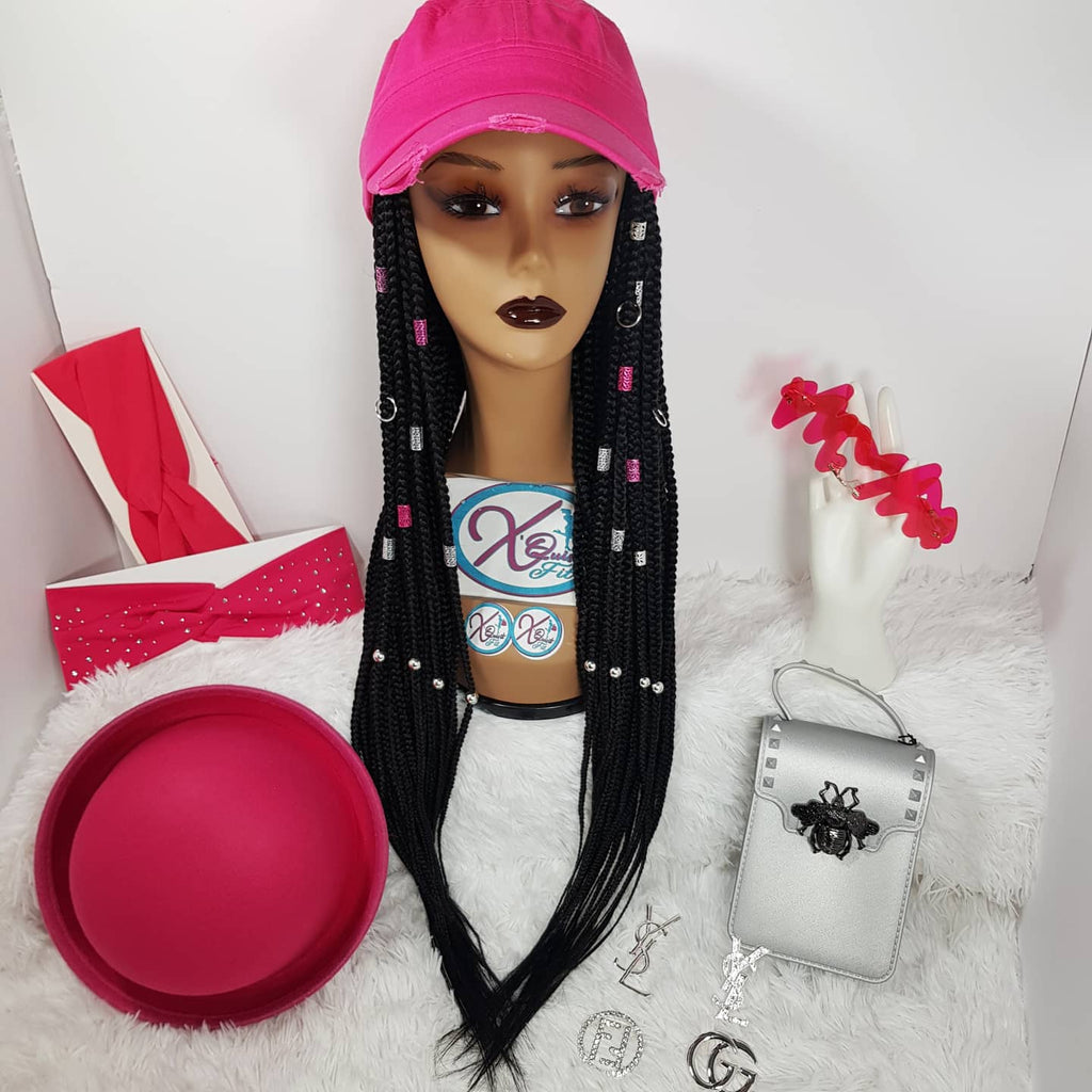 InstaCap Wig Colored Jeweled Collection - Box Braids