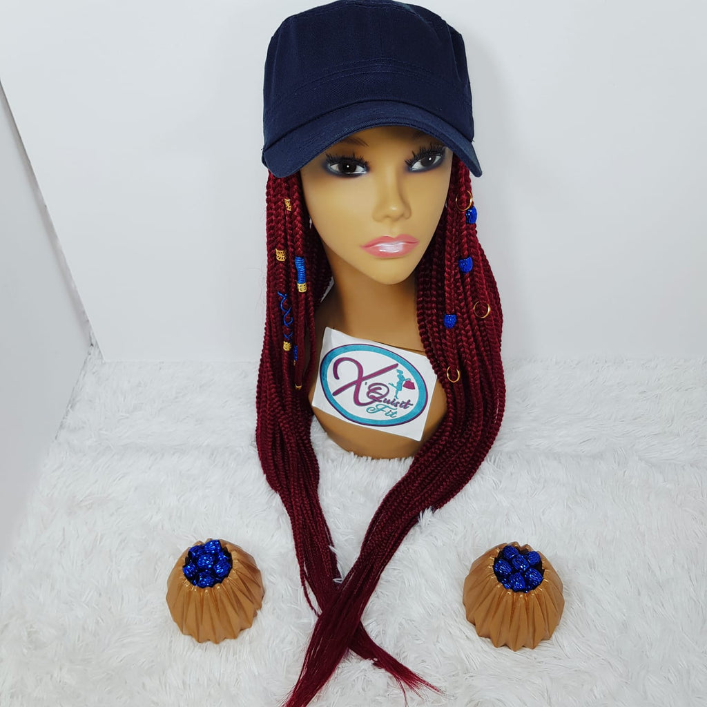 InstaCap Wig Colored Jeweled Collection - Box Braids