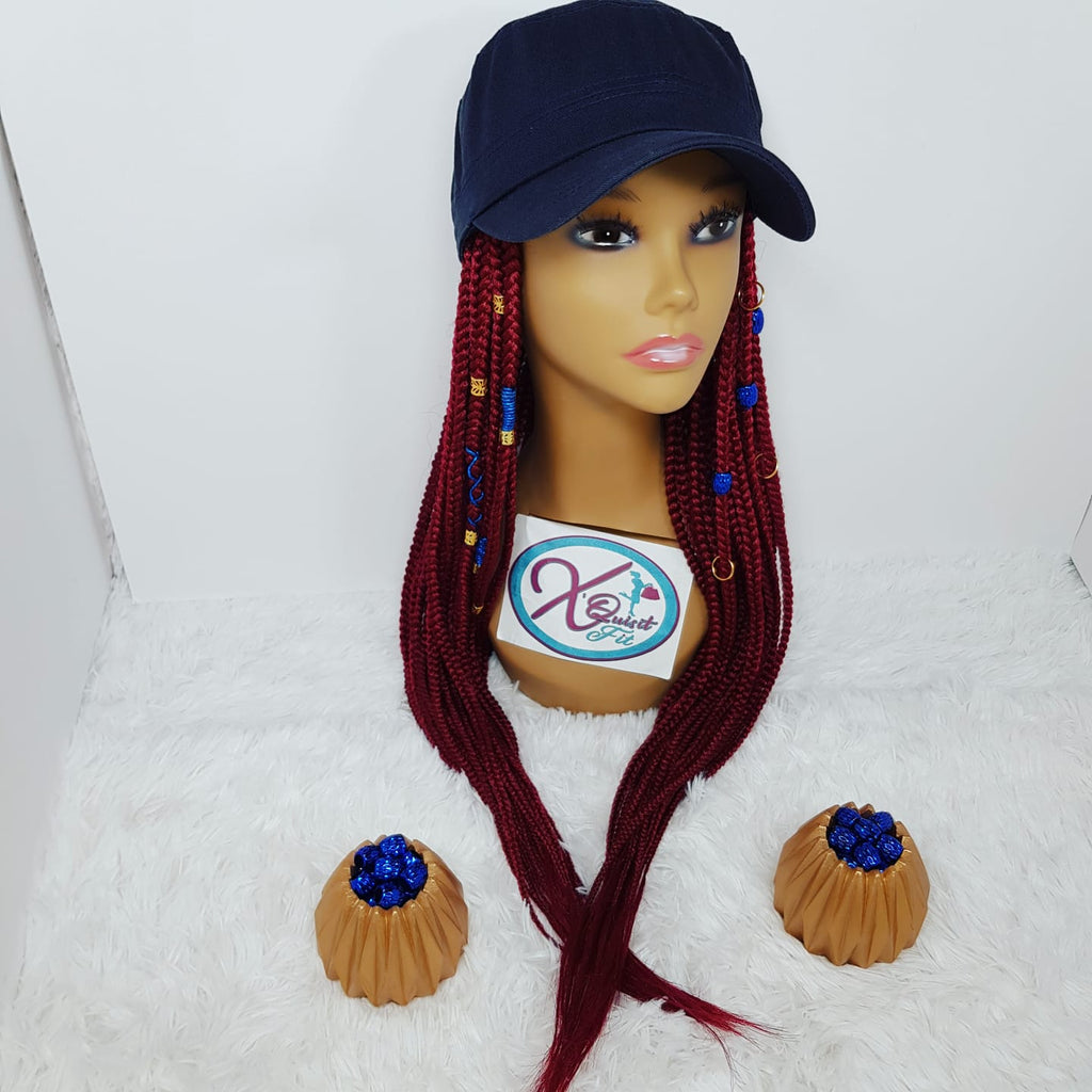 InstaCap Wig Colored Jeweled Collection - Box Braids