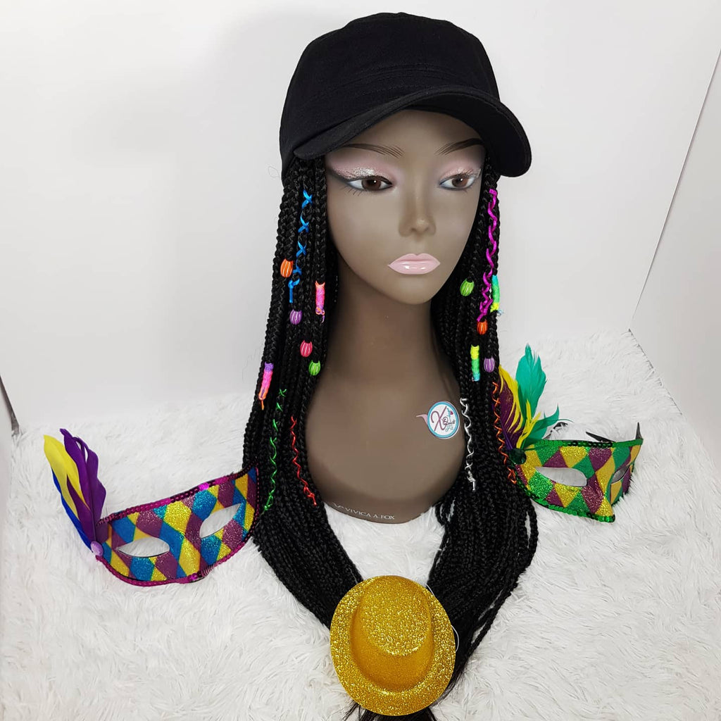 InstaCap Wig Colored Jeweled Collection - Box Braids