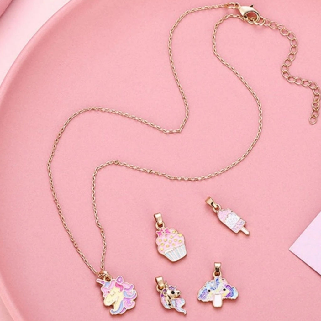 Change Me Up Unicorn Necklace Pendant Set