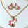 SnowFlake Unicorn Earring Necklace Set