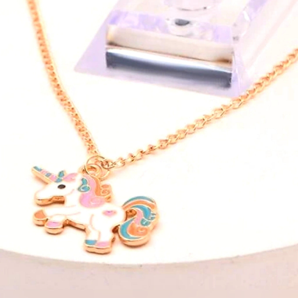 Honey Blossom Unicorn Necklace