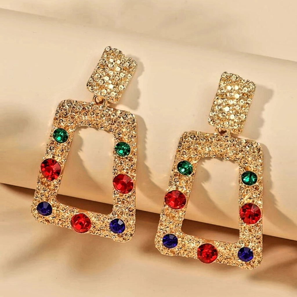 Aztec Jeweled Earring