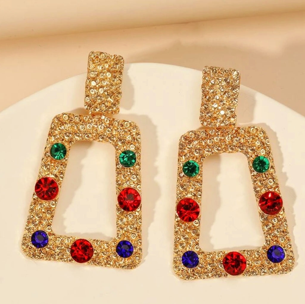Aztec Jeweled Earring